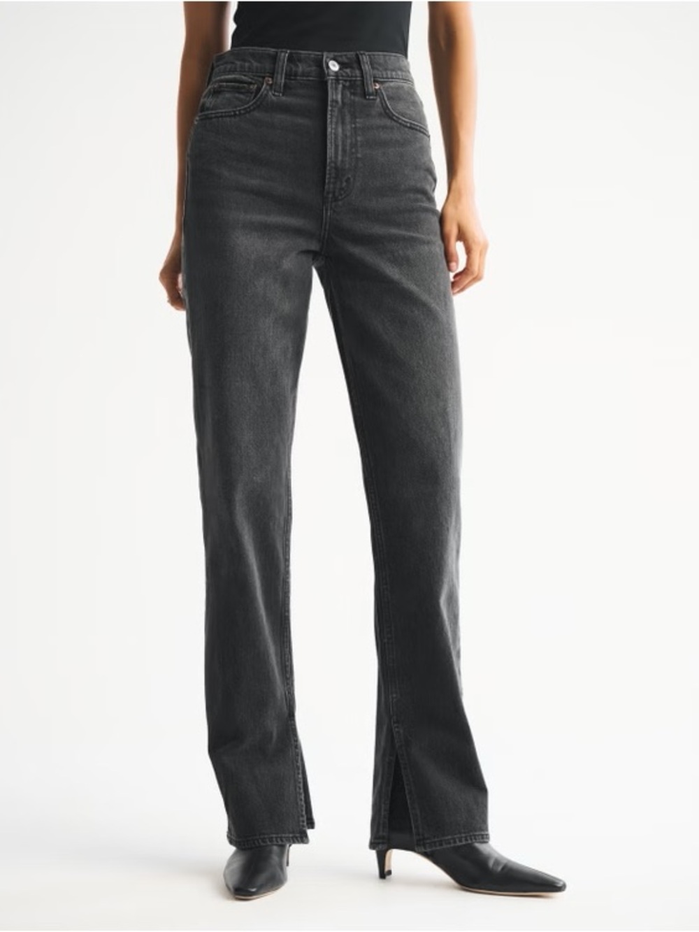 Abercrombie & Fitch Black Skinny High-Rise Jeans